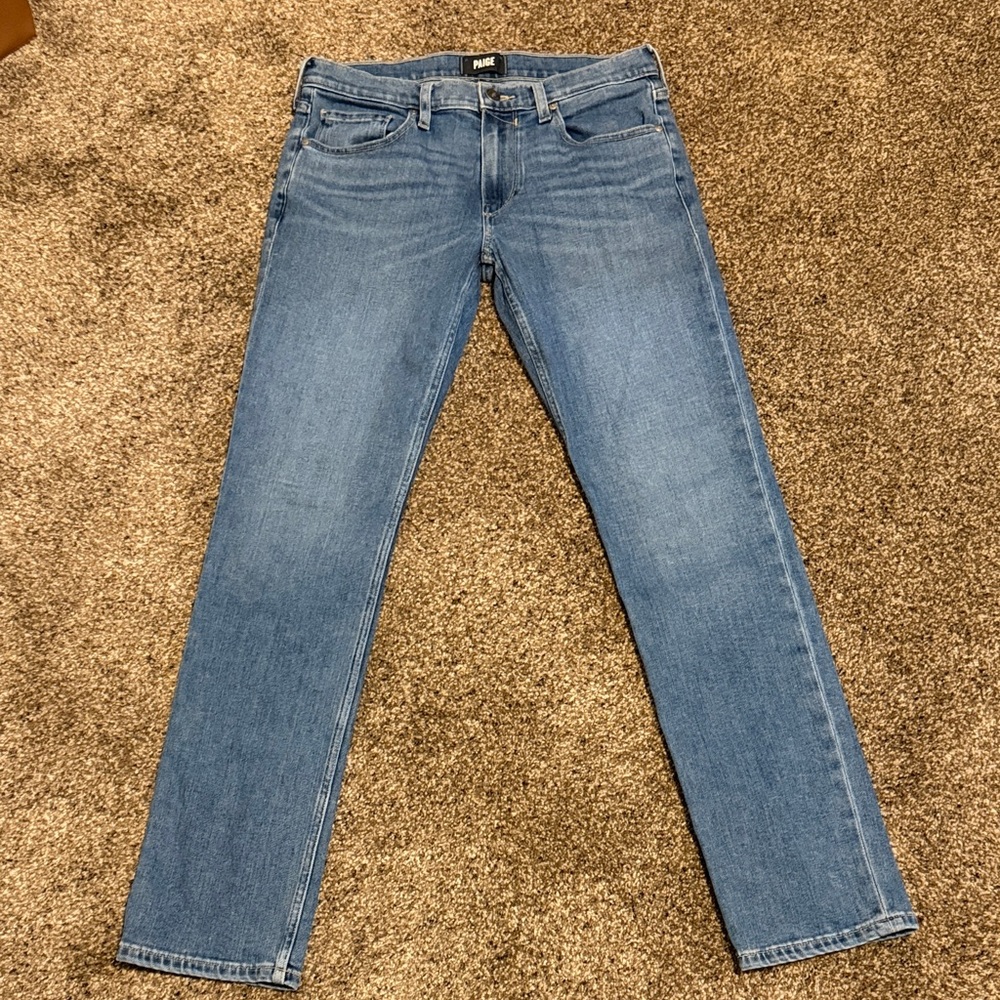 PAIGE Men's Federal Jeans in Light Blue Denim